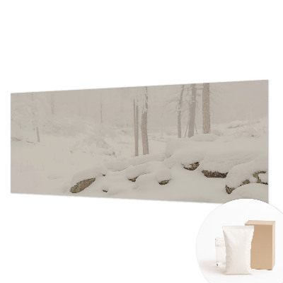 Papier peint panoramique chambre adulte Zasnežený les
