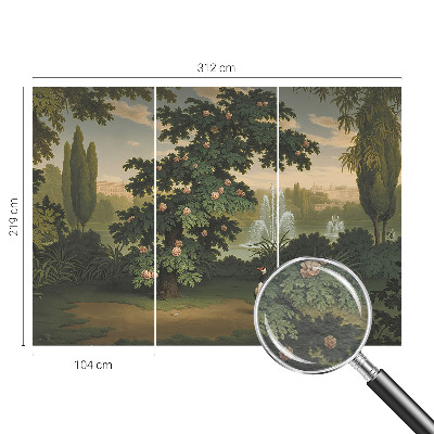 Papier peint panoramique moderne Prírodná záhrada