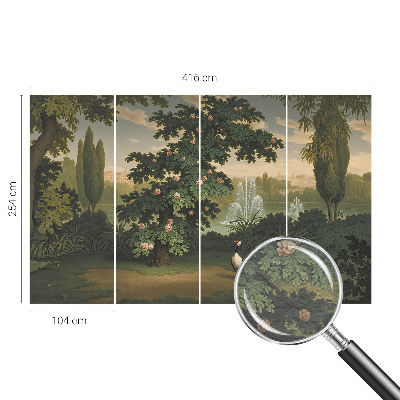 Papier peint panoramique moderne Prírodná záhrada