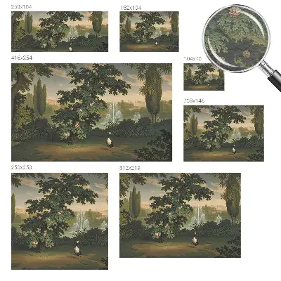 Papier peint photographique intissé jardin naturel