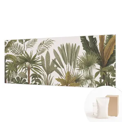 Papier peint photo sur tissu non tissé feuilles exotiques