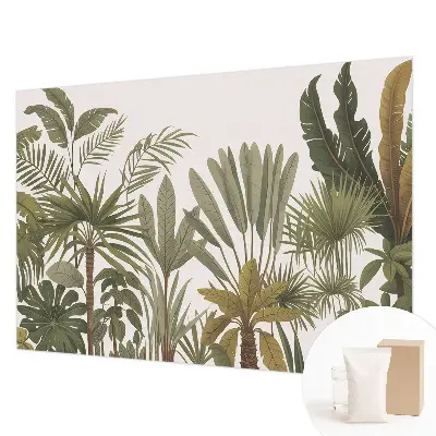 Papier peint photo sur tissu non tissé feuilles exotiques