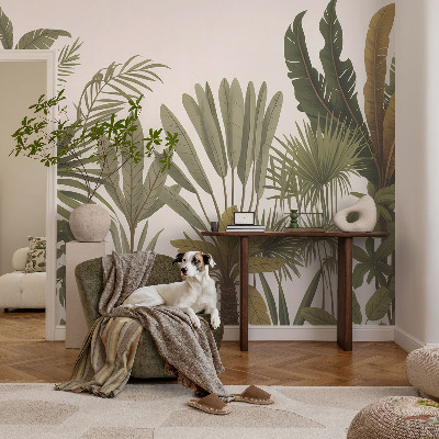 Papier peint panoramique enfant Exotické listy