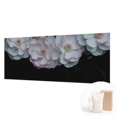 Papier peint panoramique chambre avec un motif de bouquet délicat