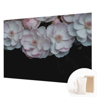 Papier peint panoramique chambre avec un motif de bouquet délicat
