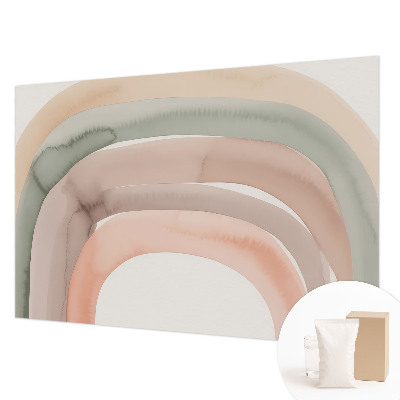 Papier peint panoramique haut de gamme avec motif d'arcs colorés
