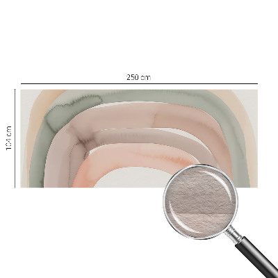 Papier peint panoramique haut de gamme avec motif d'arcs colorés