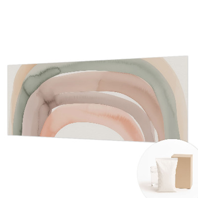 Papier peint panoramique haut de gamme avec motif d'arcs colorés