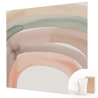 Papier peint panoramique haut de gamme avec motif d'arcs colorés