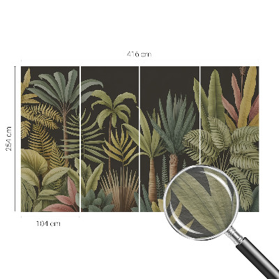 Papier peint panoramique facile à poser Tropická džungľa