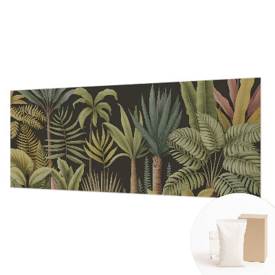 Papier peint panoramique facile à poser avec un motif de jungle tropicale