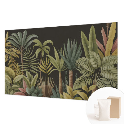 Papier peint panoramique facile à poser avec un motif de jungle tropicale