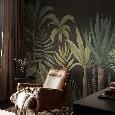 Papier peint intissé jungle tropicale