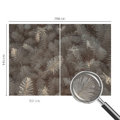 Papier peint photographique avec des branches givrées