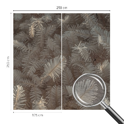 Papier peint photographique avec des branches givrées