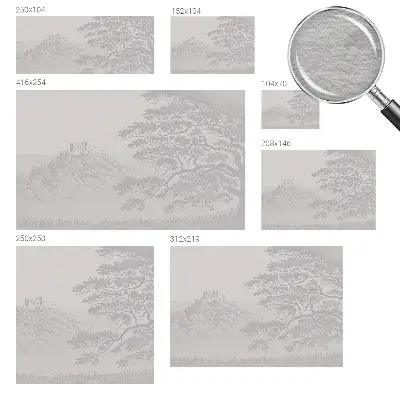 Papier peint photo sur tissu non tissé paysage de château