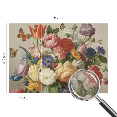 Tapisserie murale Kvety a motýle