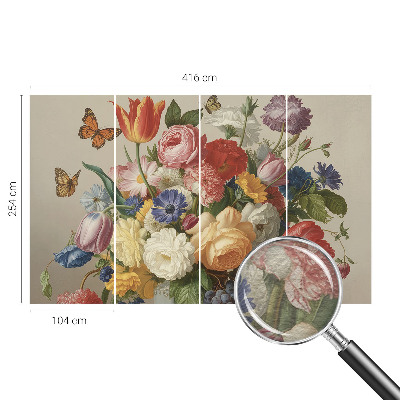 Tapisserie murale Kvety a motýle