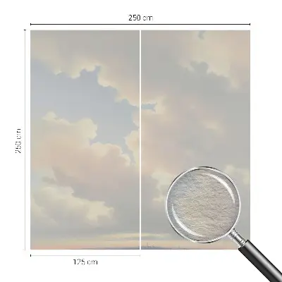 Papier peint photographique sur tissu non tissé Ciel pastel