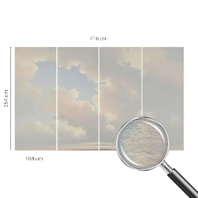 Papier peint photographique sur tissu non tissé Ciel pastel