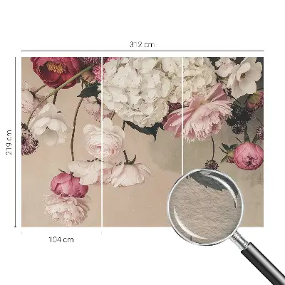 Papier peint intissé Fleurs romantiques