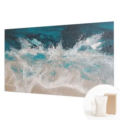 Papier peint photographique sur tissu non tissé vagues océaniques