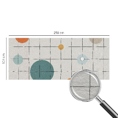 Tapisserie panoramique Farebné kruhy