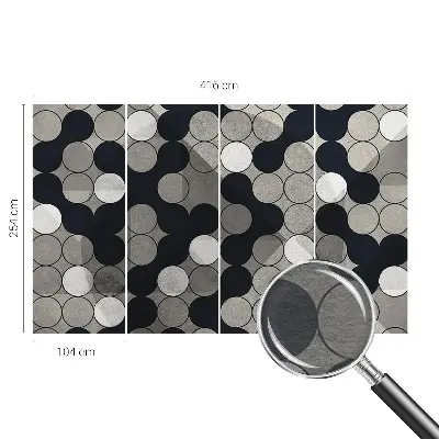 Papier peint intissé Cercles géométriques