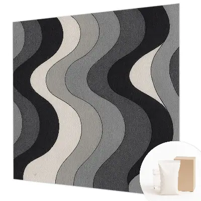 Papier peint photo grand format pour le mur Vagues grises