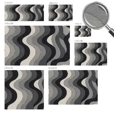 Papier peint photo grand format pour le mur Vagues grises