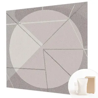 Papier peint panoramique chambre avec un motif géométrique abstrait