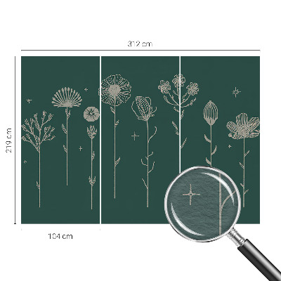 Papier peint panoramique enfant Jemné kvety