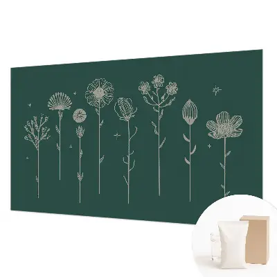 Papier peint photo imprimé sur tissu non tissé Fleurs subtiles