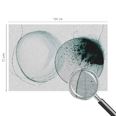 Papier peint intissé imprimé Cercles verts