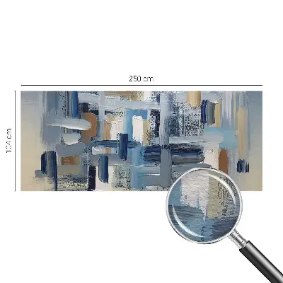 Papier peint photographique intissé pinceaux d'abstraction