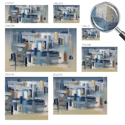 Papier peint photographique intissé pinceaux d'abstraction