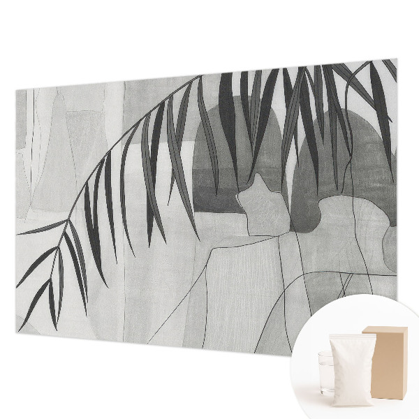Papier peint photo intissé avec un motif de palmiers abstraits