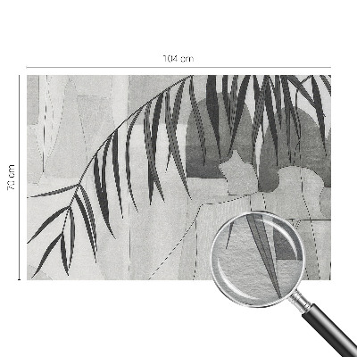 Papier peint photo intissé avec un motif de palmiers abstraits