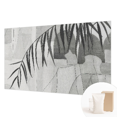 Papier peint photo intissé avec un motif de palmiers abstraits