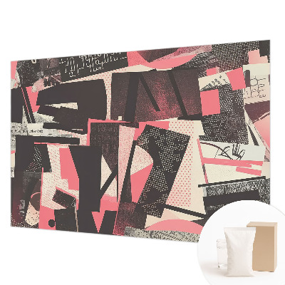 Papier peint photographique avec une composition géométrique en style collage
