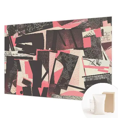 Papier peint photographique sur tissu non tissé Collage géométrique