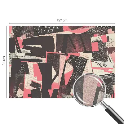 Papier peint photographique sur tissu non tissé Collage géométrique