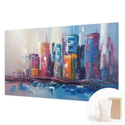 Papier peint intissé Ville colorée