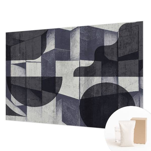 Décoration murale panoramique intissé avec un motif géométrique symétrique