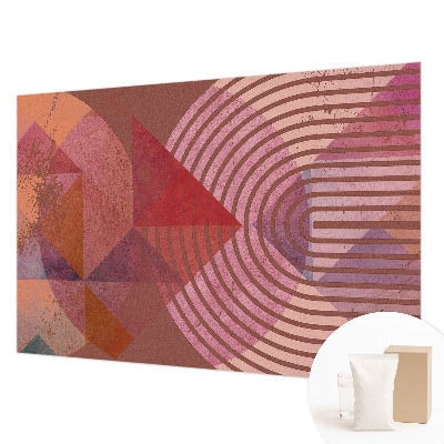 Papier peint salon moderne avec des formes abstraites
