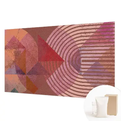 Papier peint photo imprimé sur tissu non tissé formes abstraites
