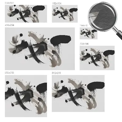 Papier peint photographique sur tissu non tissé Expression abstraite