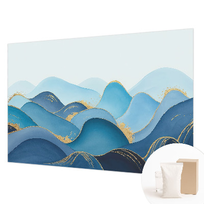 Papier peint panoramique avec un paysage ondulé