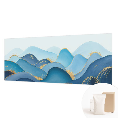 Papier peint panoramique avec un paysage ondulé