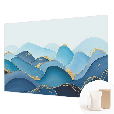 Papier peint panoramique avec un paysage ondulé
